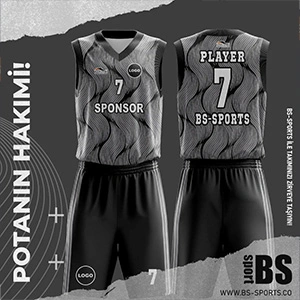 gri siyah kıvrımlı çizgilere sahip basketbol forması